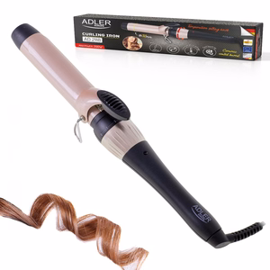Adler AD 2118 – ceramic curling iron, 32 mm, up to 200 °C, 56 W, black/pink