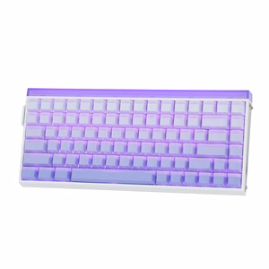 HERO84 HE White+Purple+Gradient+LIGHT JadeKing RGB AULA gasket tastatūra