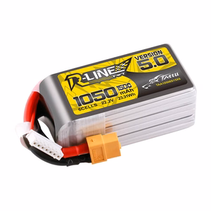 Tattu R-Line 5.0 1050 mAh 22,2 V 6S 150C akumulators ar XT60 savienotāju