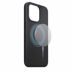 XQISIT NP SILIKONA MACIŅŠ ANTI BAC MAGSAFE FOR IPHONE 14 PRO MELNS