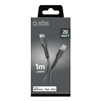 SBS TECABLELIGTC1K USB-C - Lightning kabelis 1 m - melns