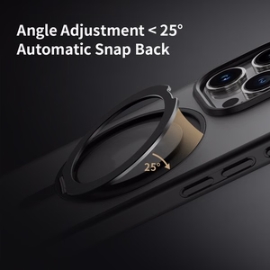 Rock Rotating Stand Soft Touch Series Magnetic for Iphone 16 Pro gold