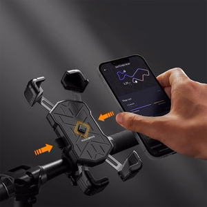 Rockbros 25210030001 tālruņa turētājs velosipēdam uz stūres - melns