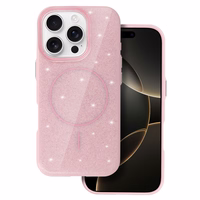 Magsafe Slim Shiny viedtālruņa apvalks gaiši rozā