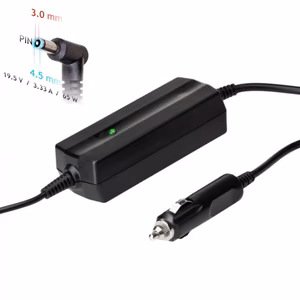 Auto lādētājs priekš laptop Akyga AK-ND-40 (19.5V / 3.33A 65W 4.5 x 3.0mm + pin) HP 1.2m