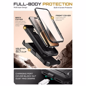 Supcase UB Pro viedtālruņa apvalks iPhone 17 - melns