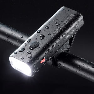 Rockbros 24710012001 priekšējais velosipēda lukturis 800 lm + USB-C - USB-A kabelis - melns