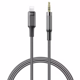 XO audio kabelis NB-R279A Lightning - jack 3,5mm 1,0m melns