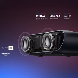 Мультимедийный лазерный RGB-проектор Yaber K300s FullHD 1080p с колонками JBL - чёрный