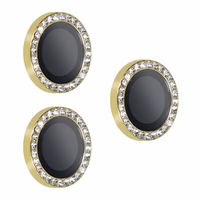 Temperētais stikls HARD DIAMOND kamerai (objektīvam) iPhone 17 Pro/17 Pro Max – zelta krāsas, 3 gab.