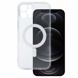 TEL PROTECT MagSilicone viedtālruņa apvalks Iphone 12 Pro Max caurspīdīgs