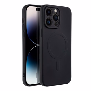 Чехол для iPhone 14 Pro Max силиконовый Mag Cover совместимый с MagSafe чёрный