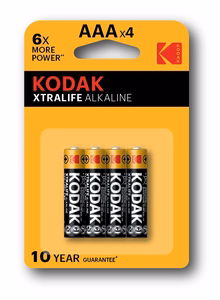 Kodak AAA sārmainā vienreizlietojama baterija