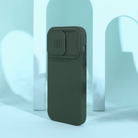 Nillkin CamShield Silky Silikona viedtālruņa apvalks iPhone 14 Pro Max silikona apvalks ar kameras aizsargu zils