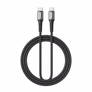 BWOO Braided Cable USB-C - USB-C 2m 60W black