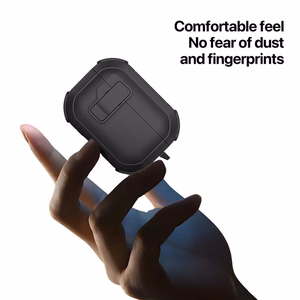 DUX DUCIS PECP - TPU+PC aizsargapvalks AirPods 4 melns