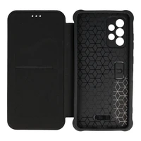 Razor ādas grāmatas tipa viedtālruņa apvalks Samsung Galaxy S23 FE melns