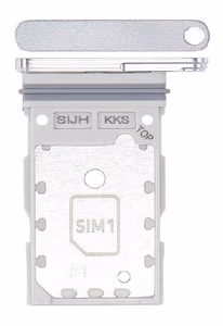 SIM kartes turētājs Samsung S908 S22 Ultra Dual Phantom White oriģināls (servisa iepakojums)