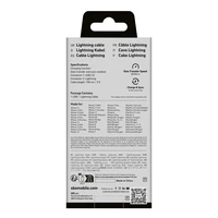 SBS TECABLEUSBIP589W USB-A - Lightning kabelis - balts