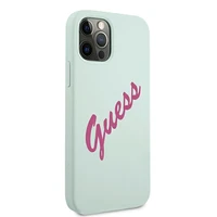 Guess GUHCP12LLSVSBF iPhone 12 Pro Max 6.7" zils fuksija/zils fuksija cietais apvalks Silikona Vintage