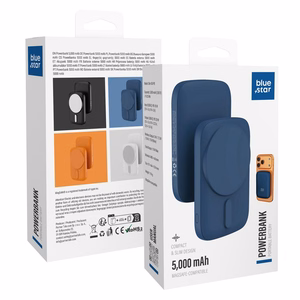 Powerbank saderīgs ar MagSafe Blue Star Slim DG-P8 15W 5000 mAh tumši zils