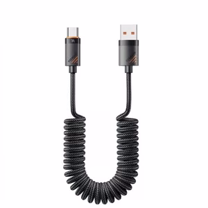 USB Cable Essager "Chuan3" black "Type-C" 180cm (up to 7A)