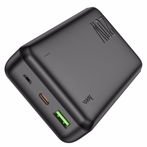 Ārējā baterija Power Bank Hoco J87A Type-C PD 20W+Quick Charge 3.0 20000mAh melna