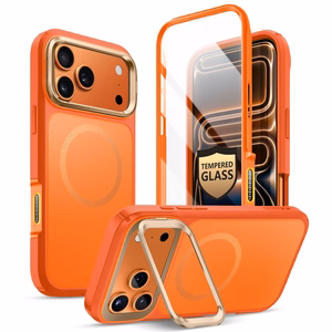 Supcase IBLSN Ares Flip MagSafe maciņš iPhone 17 Pro Max oranžs