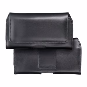 ROYAL universāls horizontāls ādas jostas apvalks izmērs 2XL SAMSUNG A21s / S20 ULTRA / S21 ULTRA / A70 / A71 / XIAOMI REDMI 9 / HUAWEI P SMART PRO melns