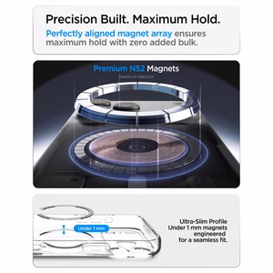 Spigen Ultra Hybrid MagSafe maciņš iPhone 18 Pro Max / 17 Pro Max, caurspīdīgs grafīta krāsā