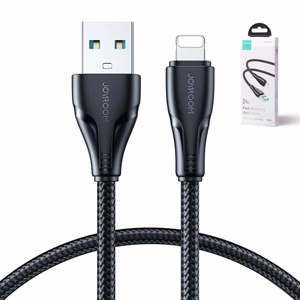 Joyroom Surpass Series A11 USB-A / Lightning 2.4A kabelis 1.2 m - melns