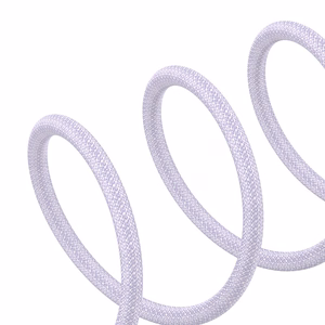 Baseus Gem USB-A uz Lightning 2.4A ātras uzlādes kabelis 2 m, violets