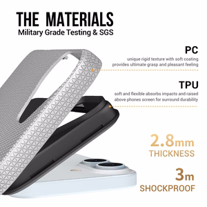 Perfectionists Trīsstūra Mag futrālis iPhone 13/14 sudraba krāsā