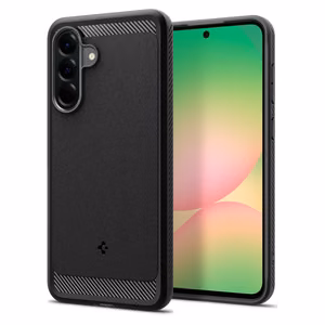 Spigen Rugged Armor viedtālruņa apvalks Samsung Galaxy A56 5G - melns