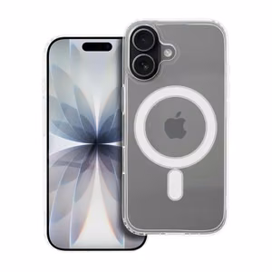 CLEAR MAG COVER (MID) magnētiskais viedtālruņa apvalks, saderīgs ar MagSafe, paredzēts IPHONE 17, caurspīdīgs