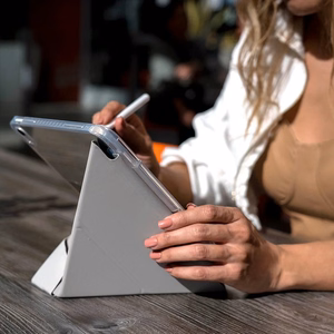 STM OPP atverams vāciņš ierīcei iPad Air 13" M4 (2026) / M3 (2025) / M2 (2024), melns