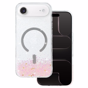 Tel Protect Moonlite magnētiskais viedtālruņa apvalks Iphone 17 Air rozā caurspīdīgs
