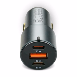 Auto lādētājs everActive CC-40Q USB QC3.0 + 2x USB-C PD 60W
