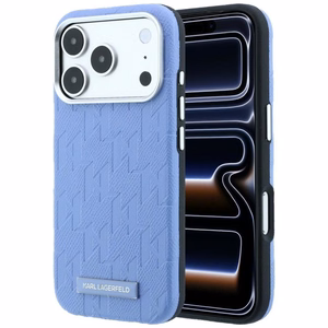 KARL LAGERFELD maciņš IPHONE 18 Pro/17 Pro saderīgs ar MagSafe (Mono Resin Logo) (krāsa: gaiši zila)