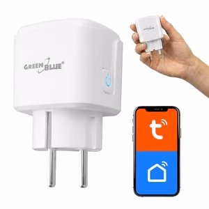 GreenBlue GB735 W – Wi-Fi smart plug with energy meter, 16 A / 3840 W, white