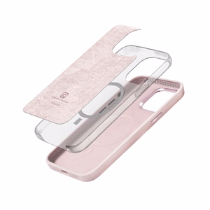 Crong Color Cover LUX Magnetic vāciņš ierīcei iPhone 15 Pro, saderīgs ar MagSafe, rozā