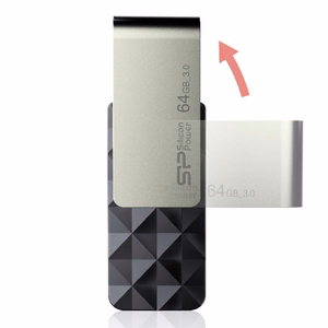 Silicon Power Blaze B30 USB zibatmiņa 64 GB USB Type-A 3.0 melna