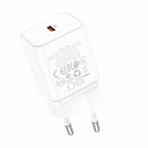Borofone Sienas lādētājs BN6 Field - Type C - QC 3.0 PD 20W balts