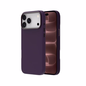 JM ādas MagSafe maciņš modelim iPhone 18 Pro Max – krāsa: violeta