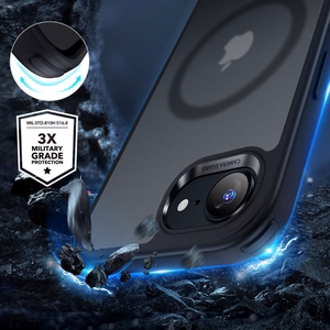 ESR Classic Hybrid Halolock MagSafe viedtālruņa apvalks iPhone 16e - melns