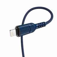 Kabelis USB-A uz Lightning HOCO 2,4A 1 m X59 zils