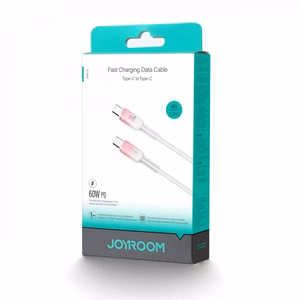 USB kabelis Joyroom S-A42 balts Type-C / Type-C 120cm (līdz 60W)