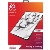 ZAGG InvisibleShield Fusion Canvas Antibakteriāla aizsargplēve, kas imitē papīru, priekš iPad Pro 13" 2024