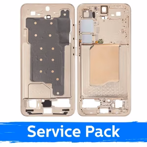 Vidējais rāmis saderīgs ar Samsung S931 S25 / Pink Gold / (Service Pack)