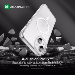 Amazing Thing Titan Edge Mag apvalks 15FT IP156.7TEMCL Iphone 15 Plus caurspīdīgs